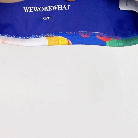 NWT WeWoreWhat Sapphire Floral Bandeau Sports Bra - Picture 3 of 4